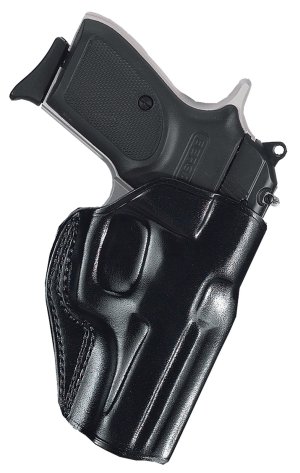 Galco SG664B Stinger OWB Black Leather Holster for Sig P938, Right Hand