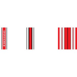 Bohning Arrow Wraps Crested Red 7 in. Standard 13 pk. (Model: 501041CRD)