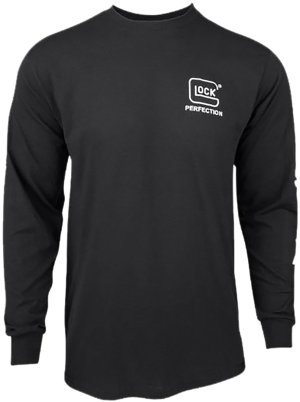Glock AP96098 Perfection Long Sleeve Tee Black Small Pre-Shrunk Cotton