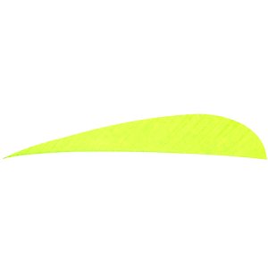 Trueflight 1513 Parabolic Feathers Chartreuse 4" LW 100 Pack