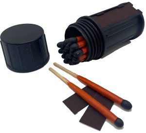Blackbeard MAT Stormproof Matches Black/Red 3 In 20 Pack 1273 Count: 61