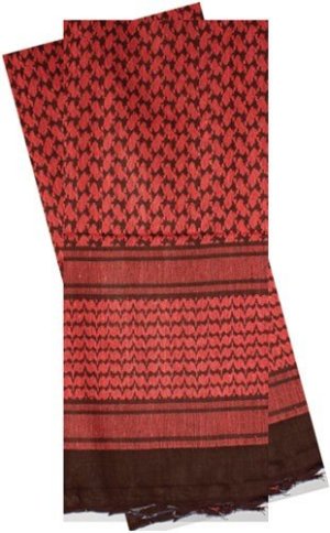 Red Rock Gear 70 04 Shemagh Red Black Tactical Wrap