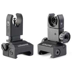 Ultradyne C4 Folding Front & Rear Sight Combo Black Nitride