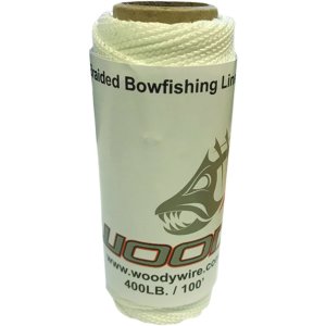 Woody Wire WW400-100 Bowfishing Braided Line 400 lb 100 ft