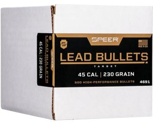 Speer 4691 Handgun 45Cal 230gr Lead Round Nose 500 Per Box-1 Case