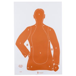 Action Target B-21 23x35In Orange 25yd Silhouette Heavy Paper 100pk