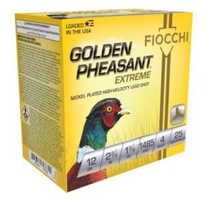 Fiocchi 12GPX4 Golden Pheasant Extrema 12Gauge 2.75" 1 3/8oz 4Shot 25...
