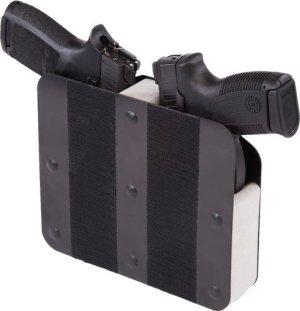 Benchmaster BMWRM3VH Two Pistol Rack Velcro Hook, Kydex & Foam
