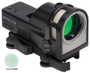 Meprolight M21 626210 1x30mm 4.3 MOA Red Dot Sight Black 30 MM