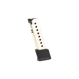 ProMag Mag, 45 ACP, 10 Rounds, Fits Sig Sauer P220, Steel Construction, Nickel Plated Finish, Silver SIG 09N