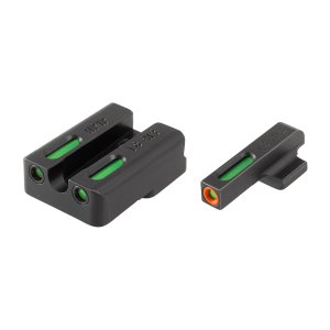 TRUGLO TFX Pro Night Sight Black Tritium Fiber Optic HK45C