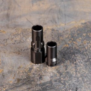 SilencerCo 3-Lug Muzzle Device 1/2x36 9mm Black
