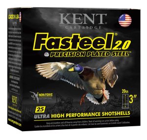 Kent Fasteel 2.0 Precision Plated Steel Load 20 ga. 3 in. 7-8 oz. 2 Shot...