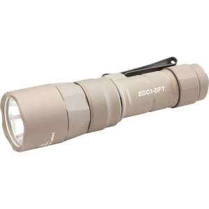 Surefire EDC1 DFT 650 Lumen Tan Everyday Carry Light Dual Fuel Technology