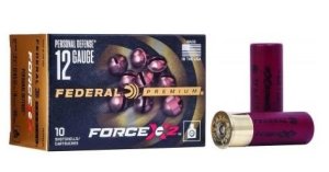 Federal PD129FX200 Premium Force X2 12 Gauge, 1.75" Shell, 6 Pellets, 1245 fps, 00 Buck Shot, 10 Rounds