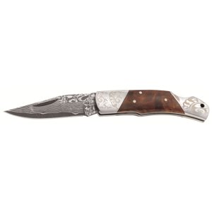 Boker Damascus Duke Lockback Folding Pocket Knife 01MB946DAM