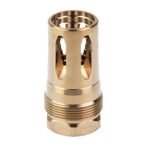 Rearden 10087 R2S Flash Hider 1/2X28 Thread, Heat Treated Gold Finish