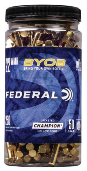 Federal 757BTL250 Champion Training BYOB 22WMR 50gr Jacketed Hollow...