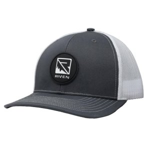 Higdon Outdoors Riven Logo Patch Hat Mesh Snapback Gray/White One Size