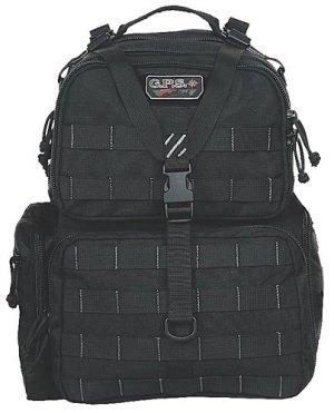 GSM Outdoors Tactical Range Backpack Waist Strap Black Nylon