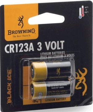 Browning 3742000 CR123A Lithium Battery 3 Volt 2 Pack
