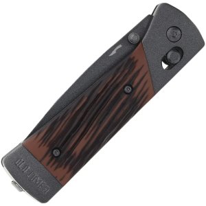 Old Timer Frontier Pivot Lock Folding Knife 3-1/10 Drop Point Blade Wood