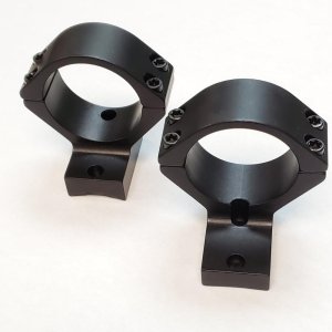 Talley CZ 600 Scope Mounts 1" Med Extended Black 2