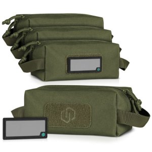 SAVIOR SP-AMST-4P-OG Loose SAC [Soft Accessories Carrier] 9x4x4 w/ 8 Writeable Patches, OD Green