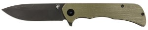 Templar Paladin PFMGN321 3.27 In D2 Steel Green Micarta Handle
