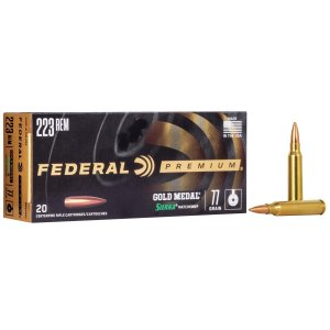 Federal GM223M3 223 Rem 77 Grain Sierra MatchKing BTHP 20 Rounds