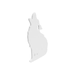 Birchwood Casey BC-47718 AR500 12" Coyote Target, 3/8" Steel, White Finish