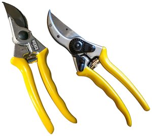 OPI WTG017 Hand Pruner Aluminum Frame Yellow Grip Steel Blade 9 oz