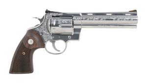 Colt Mfg ANACONDASP6RTSSEG Anaconda Sports South Exclusive 44 Mag 6 Shot 6" Stainless Steel Barrel, Cylinder & Frame, Walnut Grip, Transfer Bar Safety, Exposed