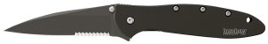 Kershaw Leek 1660CKTST 3 In Modified Drop Point Part Serrated Black DLC