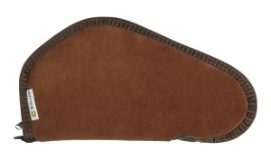 Allen Heritage 11" Brown Suede Leather Pistol Case