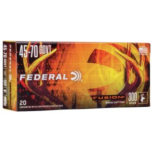 Federal F4570FS1 Fusion Hunting 45-70 Gov 300 gr Soft Point 20 Per Box/ 10