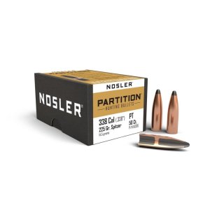 Nosler Partition Bullets .338 Caliber 225gr SPT 50ct 16336