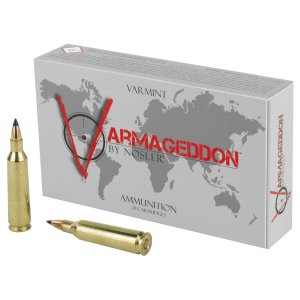 Nosler Varmageddon 22-250 Rem 55gr FBT 20 Round Ammo 65155