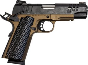 Great Lakes GLFA 1911 45ACP 4.25" Black Slide Bronze Frame GL1911-45CSS