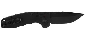 SOG SOG-TAC Auto Compact 2.94 In Plain Tanto Cryo D2 Steel Black
