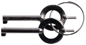 Camp Chef UZIKEYPAIR Handcuff Key Set Silver 2 Pack 734 2 PERSON
