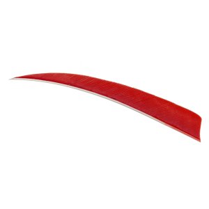 Trueflight 11603 Shield Cut Feathers Red 4 In RW 100 Pack