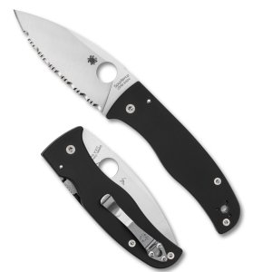 Spyderco C263GS Bodacious S30V Black Silver Serrated