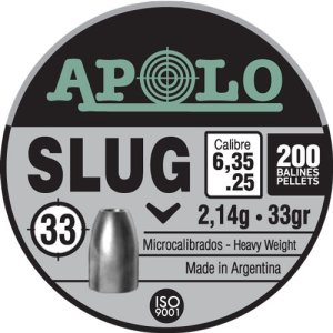 Apolo E19303 25 Caliber 33 Grain 200 Pack Premium Slug