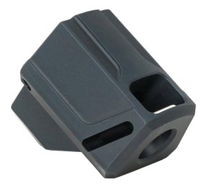 Faxon Firearms FFPACOMPDSS01 EXOS-515 9mm Compensator Black 1/2"x28 Threads