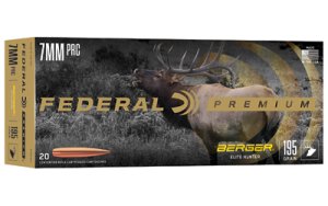 Federal Premium P7PRCBH1 7mm PRC Berger Elite Hunter 195gr 20-Rounds
