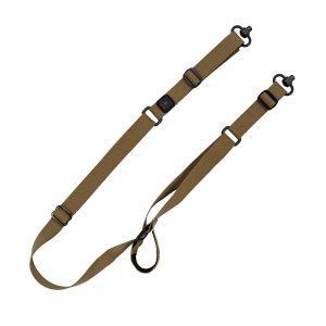 GrovTec GTSL135 Coyote Brown Matte Finish Push-Button Swivels