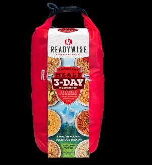 ReadyWise RW05918 3-Day Weekender Food Kit with Dry Bag, 12 Servings