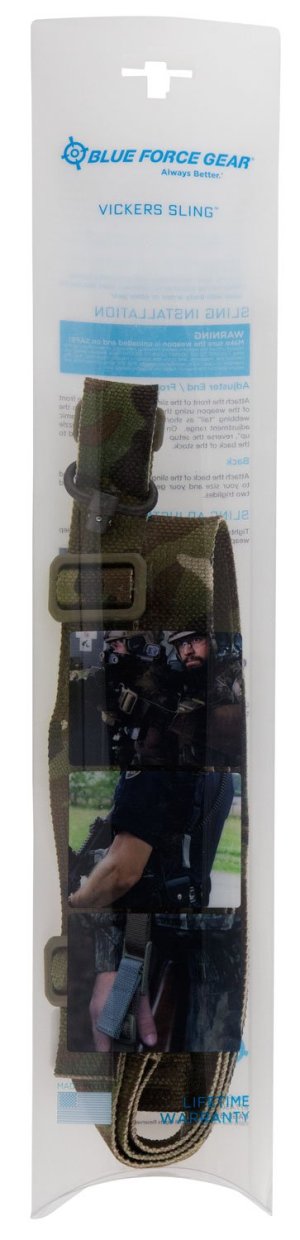 Blue Force Gear VCAS2TO1PB125AAMC Vickers 221 Sling MultiCam Cordura 1.25"