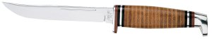 Case 381 Utility Hunter 5" Fixed Clip Point Knife with Leather Handle